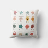 かわいい色とりどりの感情 フェイスチャート クッション (裏面)