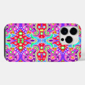かわいい色とりどりの手描きパターン封筒 iPhoneケース (裏面横)