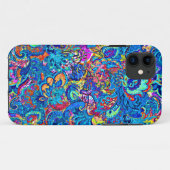 かわいい色とりどりの抽象画の花 Case-Mate iPhoneケース (裏面(横))