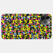 かわいい色とりどりの抽象的な花柄 Case-Mate iPhoneケース (裏面(横))