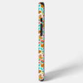 かわいい色とりどりの昆虫の模様 iPhoneケース (左側面)