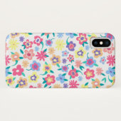 かわいい色とりどりの春の花の模様 Case-Mate iPhoneケース (裏面(横))