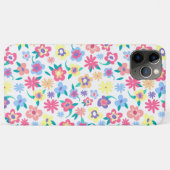 かわいい色とりどりの春の花の模様 Case-Mate iPhoneケース (裏面(横))