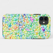 かわいい色とりどりの花のシームレスパターン Case-Mate iPhoneケース (裏面(横))