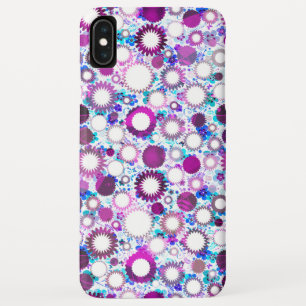 かわいい色とりどりの花太陽の模様 iPhone XS MAXケース