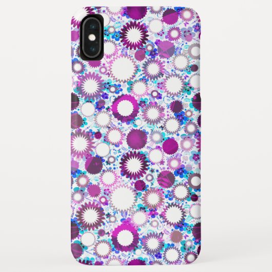 かわいい色とりどりの花太陽の模様 Case-Mate iPhoneケース (裏面)