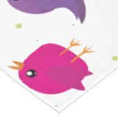 かわいい色とりどりの鳥 テーブルクロス (アングル)