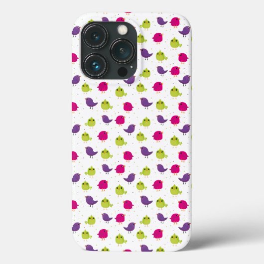 かわいい色とりどりの鳥 Case-Mate iPhoneケース (裏面)