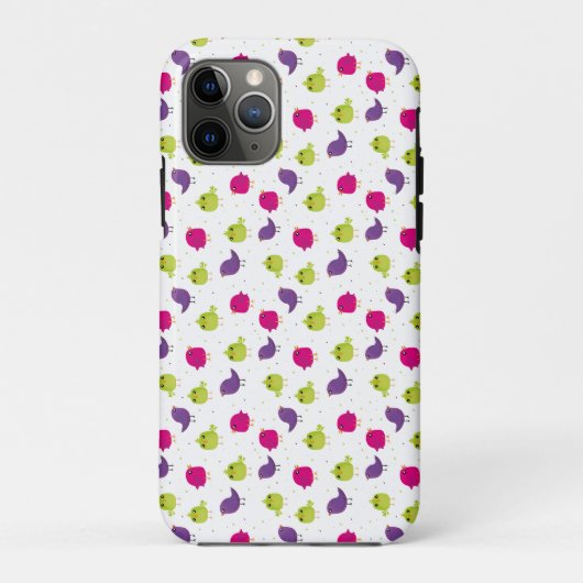 かわいい色とりどりの鳥 Case-Mate iPhoneケース (裏面)