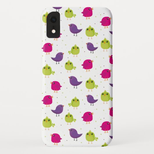 かわいい色とりどりの鳥 Case-Mate iPhoneケース (裏面)