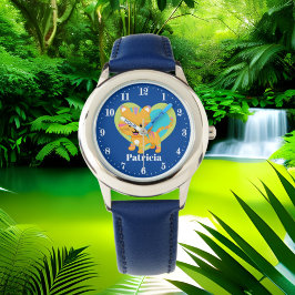 かわいい色の虎の愛の名前を追加 腕時計