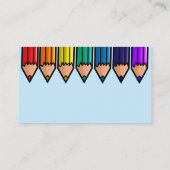 かわいい色の鉛筆 名刺 (裏面)