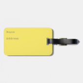 かわいい色の鳥のグレーの荷物タグ ラゲッジタグ (裏面横)