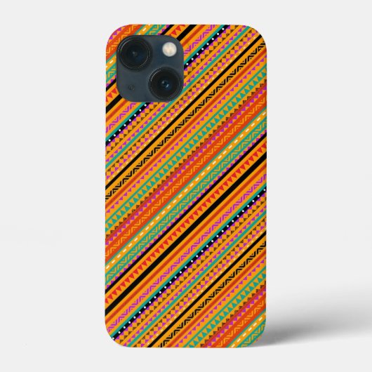 かわいい色使いのネイティブアステカ柄デザイン Case-Mate iPhoneケース (裏面)
