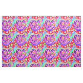 かわいい色使いの手描きパターン ファブリック (ファットクウォーター)