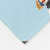 かわいい色彩の鮮やかパフィン フリースブランケット (角)