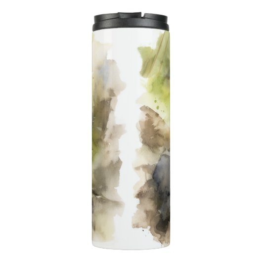 かわいい色彩の鮮やかヨークシャーテリア犬 タンブラー (裏面)