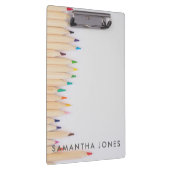 かわいい色鉛筆 学校に最適 クリップボード (右)