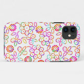 かわいい色鮮やかな花柄 Case-Mate iPhoneケース (裏面(横))
