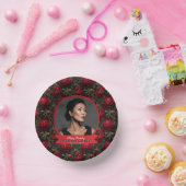 かわいい芍薬の花の植物学的な誕生日 ペーパーボウル (パーティー)