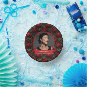 かわいい芍薬の花の植物学的な誕生日 ペーパーボウル (パーティー)