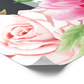 かわいい花いっぱいのプリンセスシャワー ポスター (角)