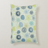 かわいい花が付いているスタイリッシュな花パターン アクセントクッション (正面(垂直))