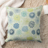 かわいい花が付いているスタイリッシュな花パターン クッション (ブランケット)