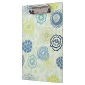 かわいい花が付いているスタイリッシュな花パターン クリップボード (左)