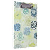 かわいい花が付いているスタイリッシュな花パターン クリップボード (右)