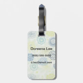 かわいい花が付いているスタイリッシュな花パターン ラゲッジタグ (裏面縦)