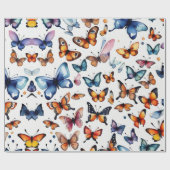 かわいい花が動物を収容ラッピング紙 ラッピングペーパー (フラット)