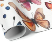 かわいい花が動物を収容ラッピング紙 ラッピングペーパー (ロールコーナー)