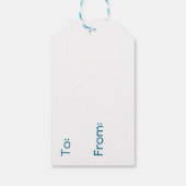 かわいい花とバニーイースターのパーティーの間 ギフトタグ (裏面)