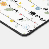 かわいい花と鳥の針金|過去記事 デスクマット (コーナー)