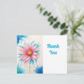 かわいい花のアート ポストカード (スタンド正面)