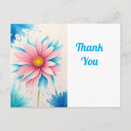 かわいい花のアート ポストカード