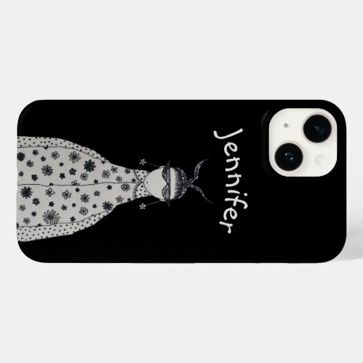 かわいい花のイヤリングケース – メイトiPhoneケース Case-Mate iPhoneケース (裏面 (横))