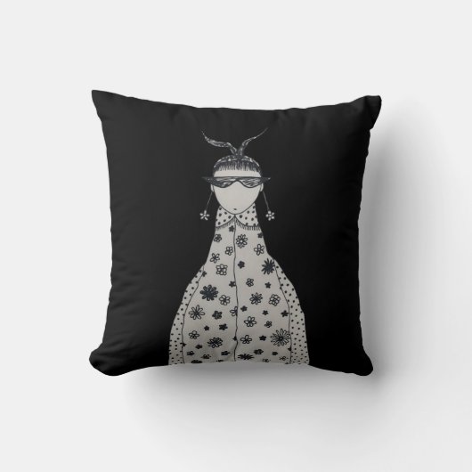 かわいい花のイヤリング クッション (正面)