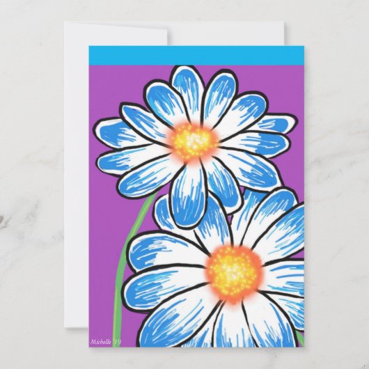 かわいい花のカード サンキューカード (正面)