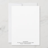 かわいい花のカード サンキューカード (裏面)