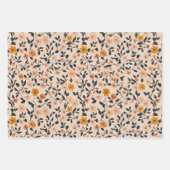 かわいい花のガーデンデザイン ラッピングペーパーシート (正面2)