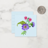 かわいい花のグリーティングカード ノートカード (正面/裏面インサイチュ)