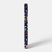かわいい花のシームレスパターン iPhoneケース (左側面)