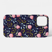 かわいい花のシームレスパターン iPhoneケース (裏面横)