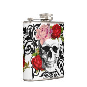 かわいい花のスカル フラスク (右)