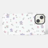 かわいい花のスマホケース iPhoneケース (裏面横)