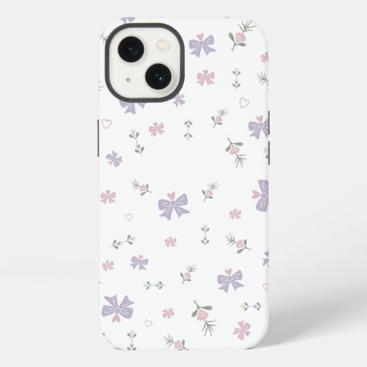 かわいい花のスマホケース iPhoneケース (裏面)