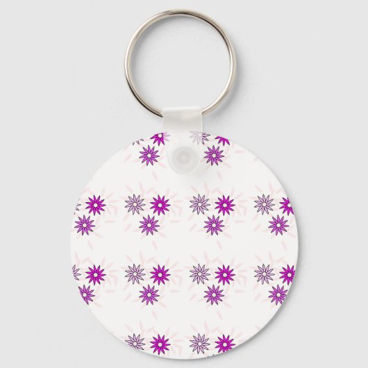かわいい花のデザイン キーホルダー (正面)