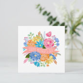 かわいい花のブーケ 母の日 シーズンカード (スタンド正面)